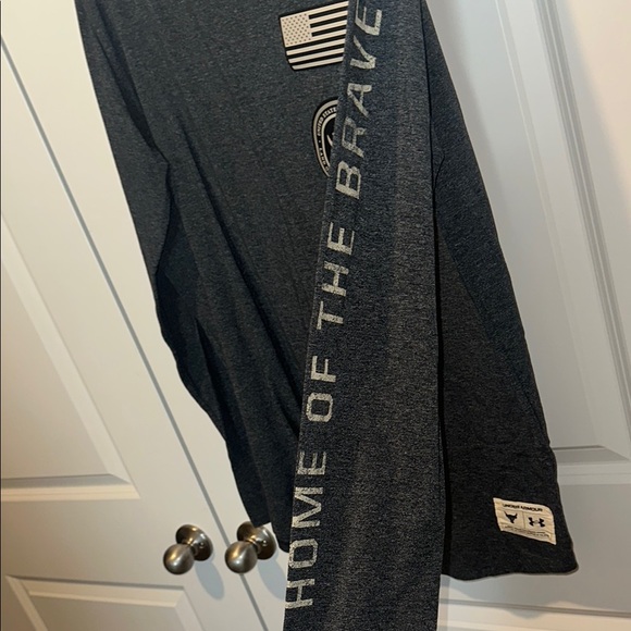 Under Armour project Rock Veterans Day 2021 long sleeve t shirt - Picture 6 of 9